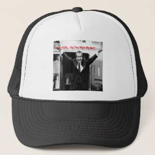 Richard Nixon "Miss Me Yet?" Funny Gifts & Tees Trucker Hat
