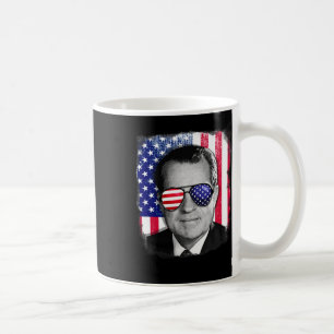Richard Nixon Us Flag 4th Of July Coffee Mug