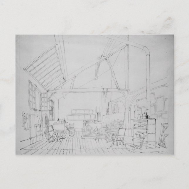 Richard Parkes Bonington's studio in Paris Postcard (Front)