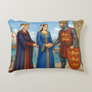 Richard the Lion Heart meets Berengaria Decorative Cushion