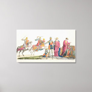 Richard the Lionheart, John of Gaunt, Edward III, Canvas Print