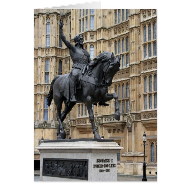 Richard the Lionheart Statue - Parliament - London (Front)
