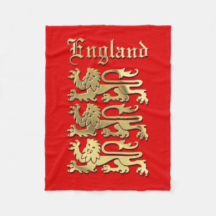 Richard the Lionheart's Royal Arms of England Fleece Blanket