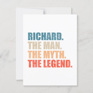 Richard The Man The Myth The Legend Postcard