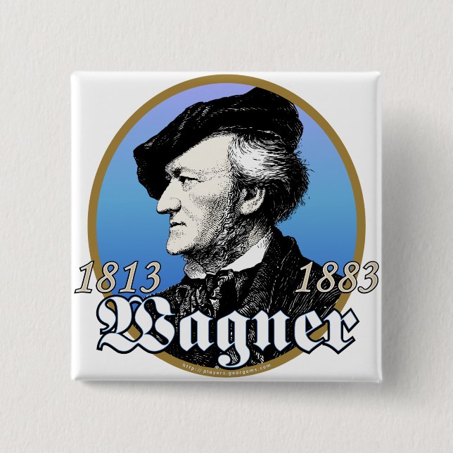 Richard Wagner 15 Cm Square Badge (Front)