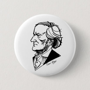 Richard Wagner 6 Cm Round Badge