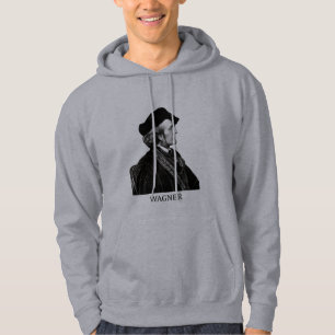 Richard Wagner, black Hoodie