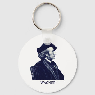 Richard Wagner, blue Key Ring