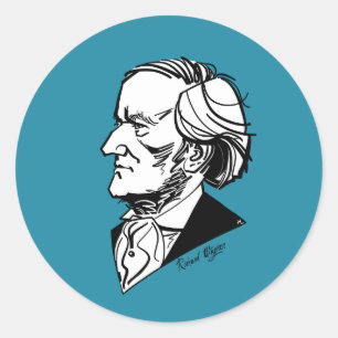 Richard Wagner Classic Round Sticker
