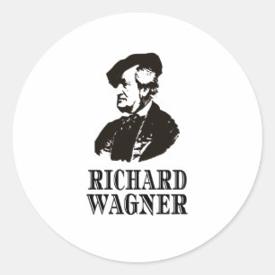 Richard Wagner Classical Music Composer Classic Round Sticker