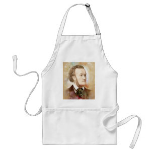 Richard Wagner im Aquarell Stil Standard Apron