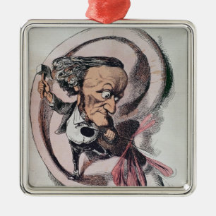 Richard Wagner splitting the ear drum of world Metal Tree Decoration