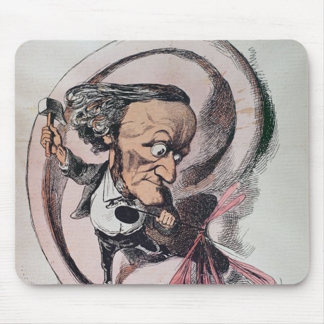 Richard Wagner splitting the ear drum of world Mouse Mat (Front)