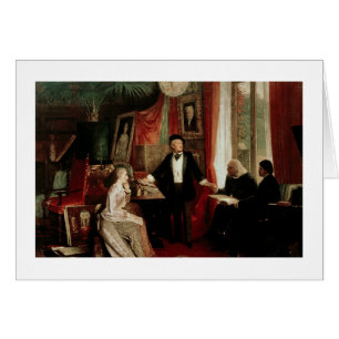 Richard Wagner with Franz Liszt and Liszt's daught