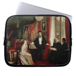Richard Wagner with Franz Liszt and Liszt's daught Laptop Sleeve