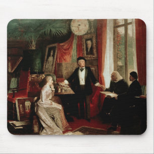 Richard Wagner with Franz Liszt and Liszt's daught Mouse Mat