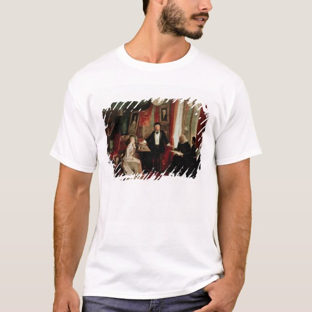 Richard Wagner with Franz Liszt and Liszt's daught T-Shirt (Front)