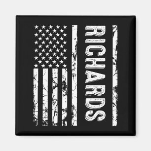 Richards Last Name Funny Surname Team Family Magnet