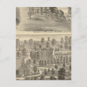 Richards residence, Watertown Nashotah House Postcard