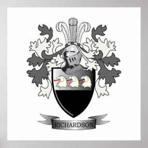 Richardson Coat of Arms Poster