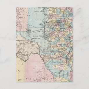 Richardson's New Map Of The State Of Texas Postcard