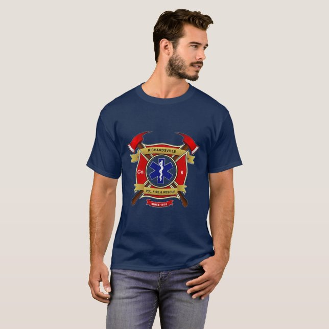 Richardsville ,VA Volunteer Fire Department T-Shirt (Front Full)