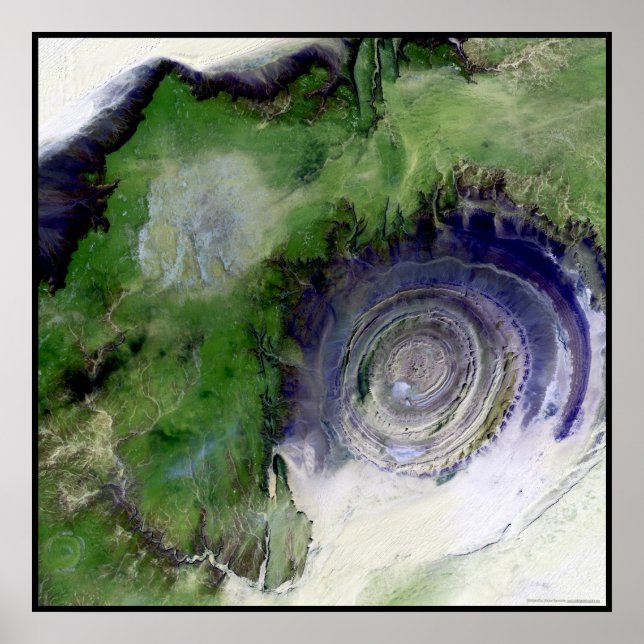Richat Structure Mauritania Africa Poster (Front)