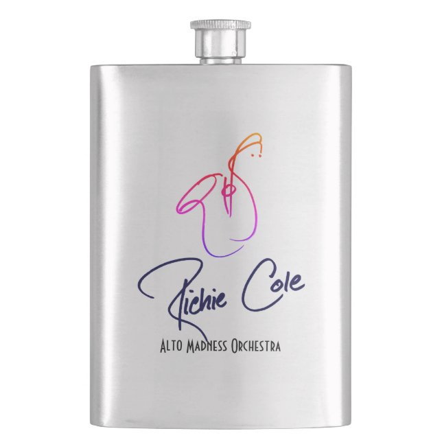 Richie Cole Original Art flask (Front)