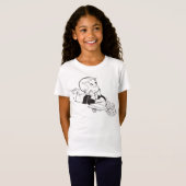 Richie Rich Studying - B&W T-Shirt (Front Full)