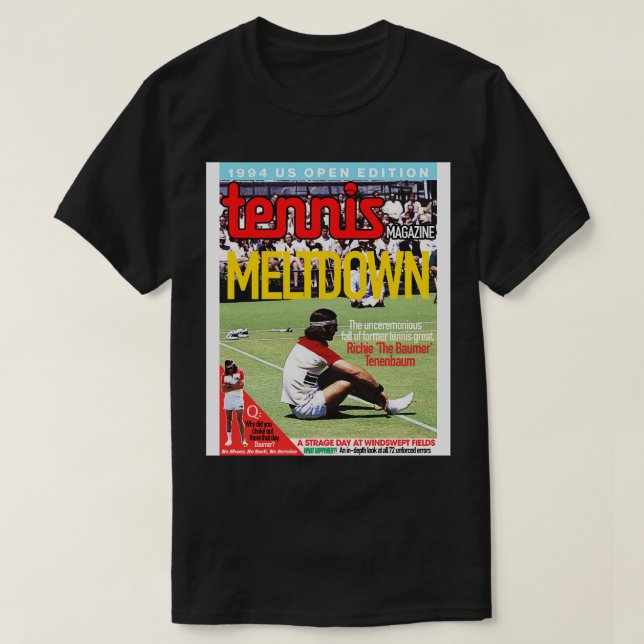 Richie The Baumer Tenenbaums Meltdown Magazine Cov T-Shirt (Design Front)