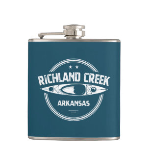 Richland Creek Arkansas Kayaking Hip Flask