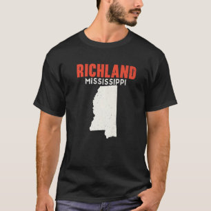 Richland Mississippi USA State America Travel Miss T-Shirt