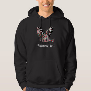 Richmond Bc Red Tailed Hawk Native Bird Of Prey Ar Hoodie