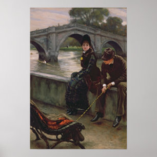 Richmond Bridge, c.1878 Poster