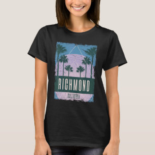 Richmond California CA Vintage Vaporwave Retro 80s T-Shirt
