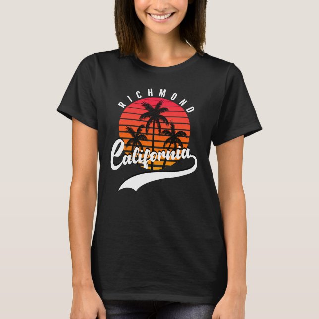 Richmond, California Retro Sunset Women's T-Shirt (Front)