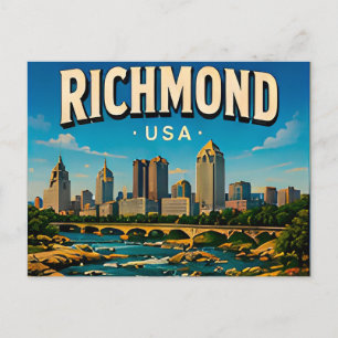 Richmond Capitol Square Travel Keepsake Postcard