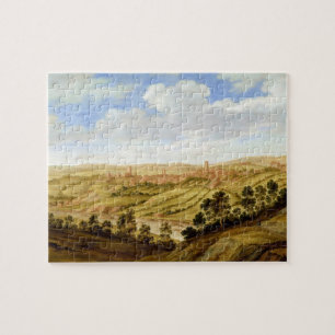 Richmond Castle, Yorkshire, c.1640-41 (oil on pane Jigsaw Puzzle