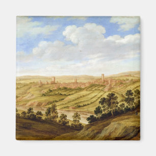 Richmond Castle, Yorkshire, c.1640-41 (oil on pane Magnet