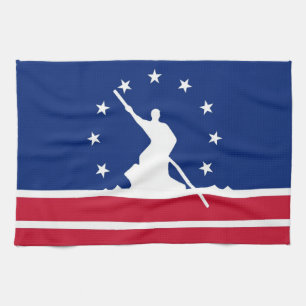 Richmond city flag united state america Virginia Tea Towel