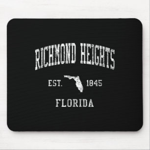 Richmond Heights Fl J01 Vintage Athletic Srts Desi Mouse Mat