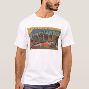 Richmond, Indiana - Large Letter Scenes T-Shirt