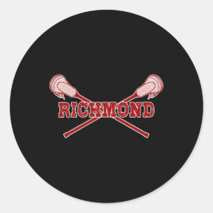Richmond Lacrosse Lax Sticks  Classic Round Sticker