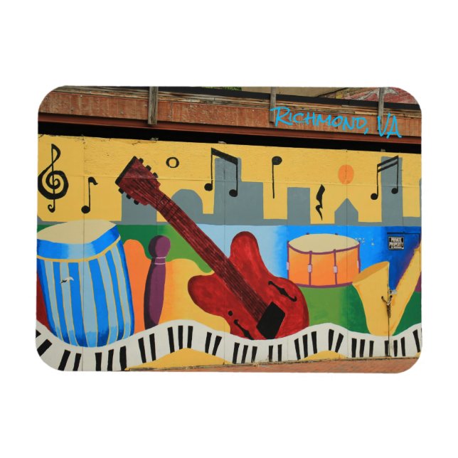 Richmond Murals- Music RVA - magnet (Horizontal)