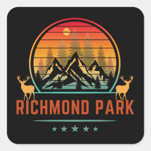 Richmond Park National Park Square Sticker