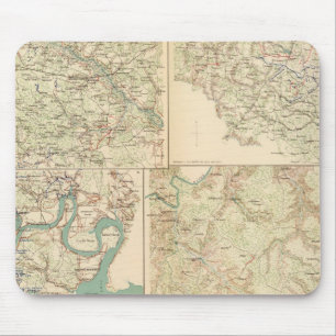 Richmond, Petersburg, Five Forks Mouse Mat