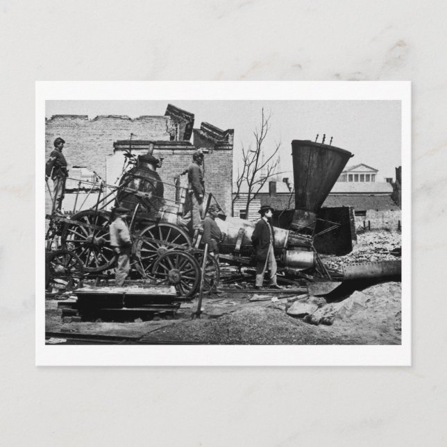 Richmond & Petersburg RR Ruins Richmond VA Postcard (Front)