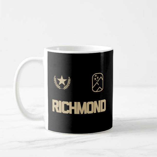 Richmond Soccer Jersey Coffee Mug (Left)