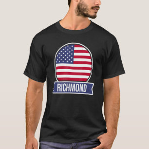 RICHMOND  USA  American place name US flag design T-Shirt