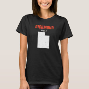 Richmond Utah USA State America Travel Utahan   T-Shirt